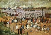 Maurice Prendergast The East River oil painting artist